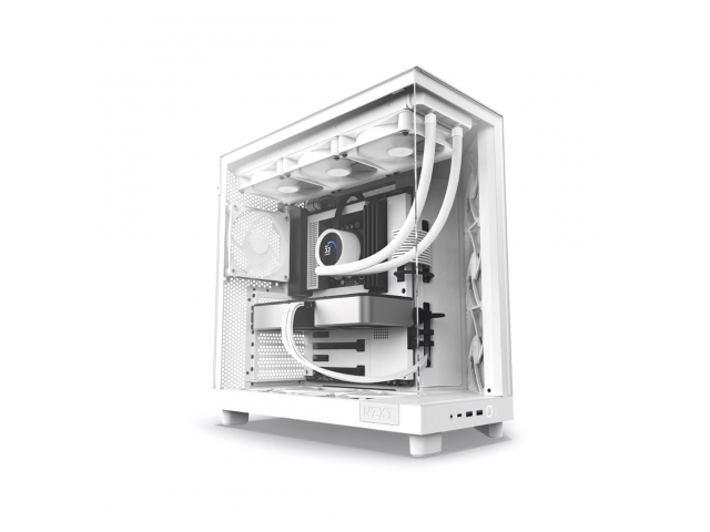 Компьютерный корпус NZXT H6 Flow CC-H61FW-01 White без Б/П