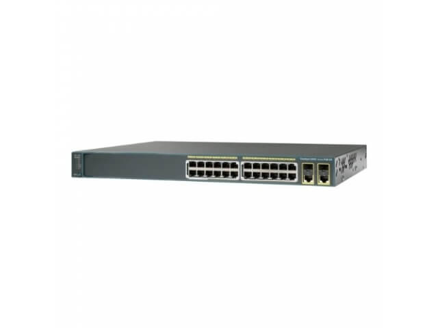 Cisco Catalyst 2960 Plus 24 10/100 (8 PoE) + 2 T/SFP LAN Base