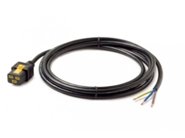 Power Cord, Locking C19 to Rewireable, 3.0m