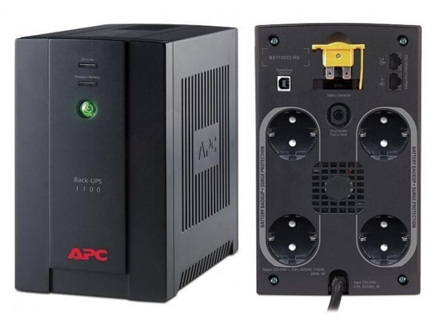 APC Back-UPS BX, Line-Interactive, 1100VA / 660W BX1100CI-RS