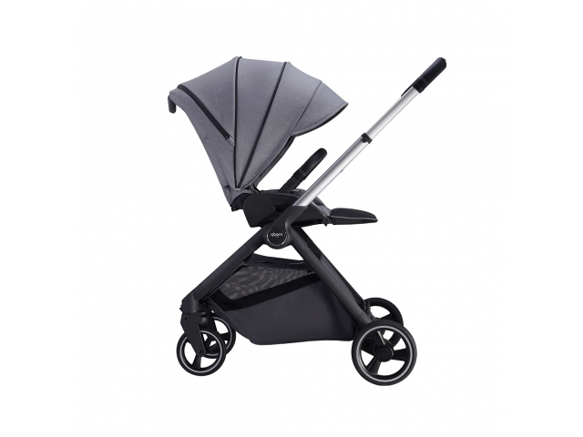 Детская коляска Qborn Kunpeng Two-way lightweight high landscape stroller Technology gray