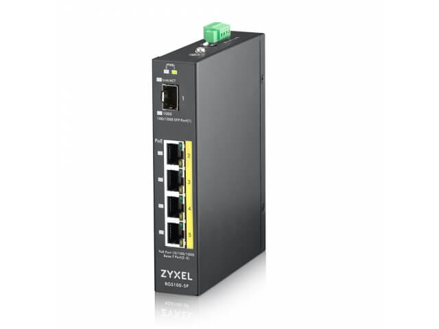 ZyXEL RGS100-5P. 5-ти портовый неуправляемый PoE коммутатор 