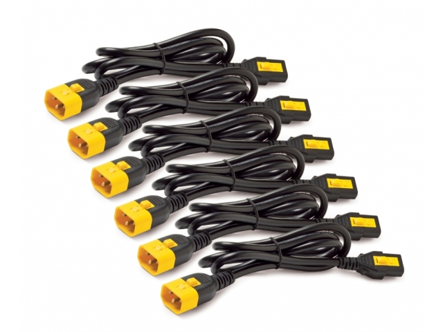 Power Cord Kit (6 ea), Locking, C13 to C14, 1.2m