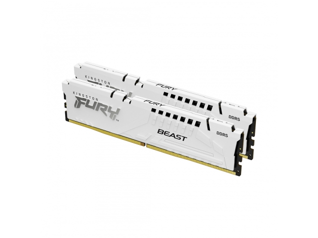 Комплект модулей памяти Kingston FURY Beast White EXPO KF552C36BWEK2-32 DDR5 32GB (Kit 2x16GB) 5200M