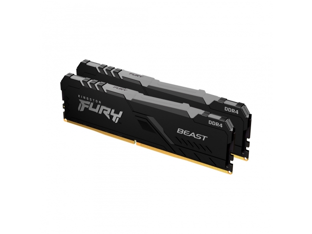 Комплект модулей памяти Kingston FURY Beast RGB KF426C16BBAK2/16 DDR4 16GB (Kit 2x8GB) 2666MHz