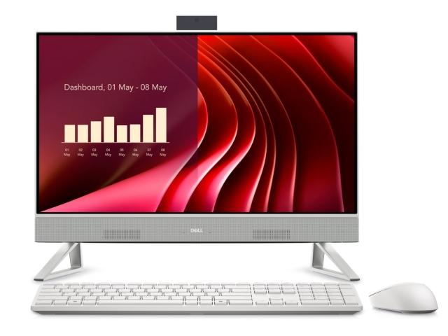 Dell 24 Всё в одном EC24250/Core 7-150U/16 ГБ/1 ТБ/23.8 дюйма FHD сенсорный экран/Графика Intel/Камера/Беспроводные клавиатура и мышь/W11Pro/1 год гарантии.