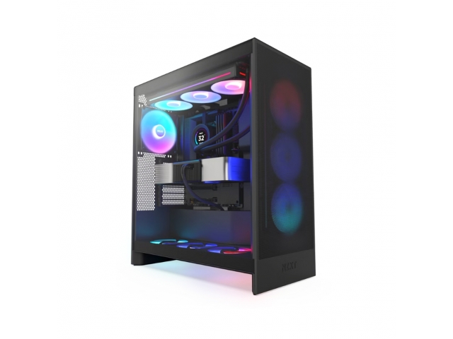 Компьютерный корпус NZXT H7 Flow RGB CM-H72FB-R1 Black без Б/П