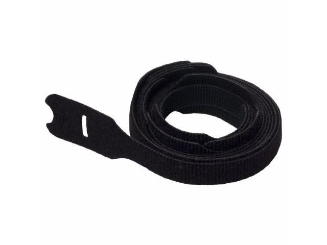 HOOK & LOOP CABLE TIE,1X12 BLACK