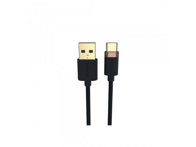 Интерфейсный кабель Duracell USB6061A USB-A to USB-C Черный