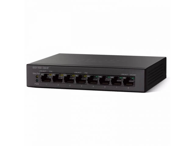 Коммутатор Cisco SG110D-08HP SG110D-08HP-EU